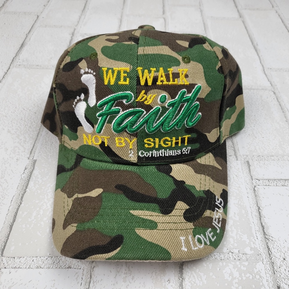 We Walk by Faith not by sight Religious Cap